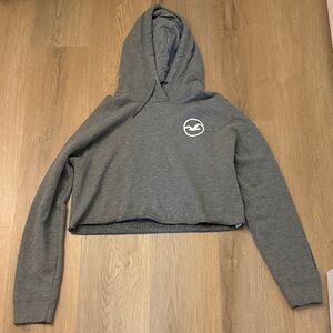 Hollister Dark Gray Hoodie with Logo
